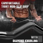 YES4ALL 47" EZ Curl Barbell for Weightlifting