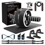 AB Roller Wheel 10-in-1 Gym Kit for Core Fitness