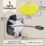 Speed and Agility Training Set with Cones and Parachute
