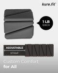 Adjustable Wrist & Ankle Weights Set - 1lb