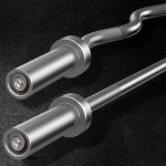 7ft Olympic Curl Bar with Knurled Grip