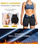 High Waist Sauna Sweat Shorts for Women