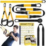 Yellow Resistance Trainer Exercise Straps Kit