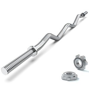 47" EZ Curl Bar for Home Gym Workouts