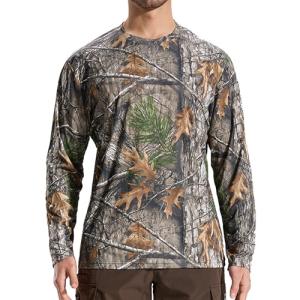 Men's Lightweight Camo Hunting Shirt - Long Sleeve