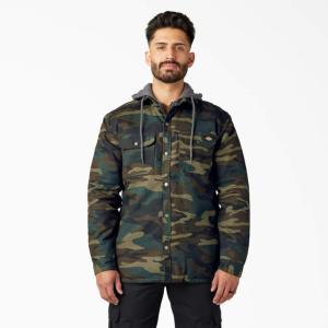 Dickies Men's Hunter Green Camo Duck Jacket