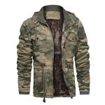 Men's Camo Winter Jacket with Fleece Lining