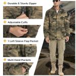 Men's Camo Winter Jacket with Fleece Lining