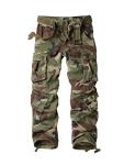 Men's Camo Cargo Pants with 8 Pockets