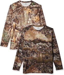 Realtree Men's Performance Long Sleeve Tees - 2 Pack