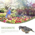 Realistic Miniature Pigeon Garden Yard Stake