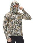 FISHEAL Men's Camo Hunting Hoodie with Mask