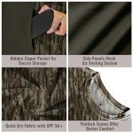 Palmyth Men's Camo Fishing Shirt with Zipper Pocket