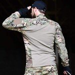 Men's Tactical Camo Shirt with 1/4 Zip