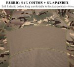 Men's Tactical Camo Shirt with 1/4 Zip