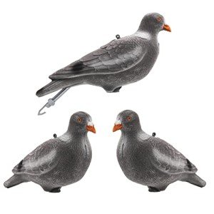 Realistic Full Body Pigeon Decoys – 3 Pack