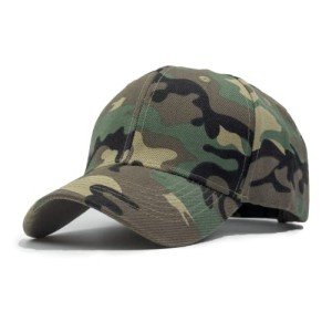 Camouflage Baseball Cap with Adjustable Closure