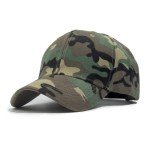Camouflage Baseball Cap with Adjustable Closure