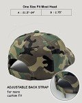 Camouflage Baseball Cap with Adjustable Closure