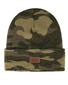 Camo Green Knit Beanie Hat for Pigeon Hunting