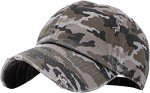 Black Camo Vintage Cotton Baseball Cap for Hunters