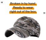 Black Camo Vintage Cotton Baseball Cap for Hunters