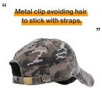 Black Camo Vintage Cotton Baseball Cap for Hunters