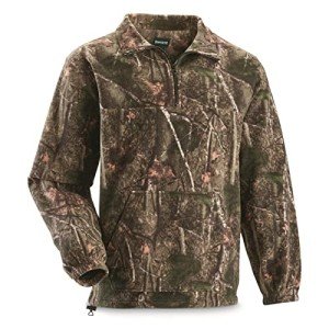 HUNTRITE Camo Quarter-Zip Fleece Pullover Jacket