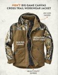 Whitetails Canvas Cross Trail Coat for Men