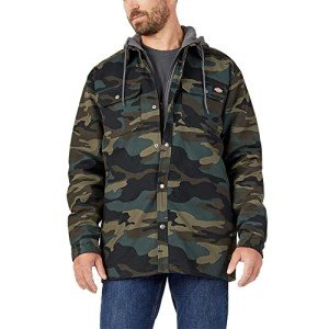 Dickies Men's Hunter Green Camo Duck Jacket