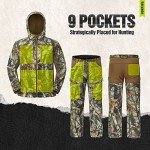 TIDEWE Men's Silent Fleece-Lined Hunting Jacket & Pants