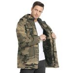 Men's Camo Winter Jacket with Fleece Lining