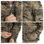 Men's Camo Winter Jacket with Fleece Lining