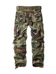 Men's Camo Cargo Pants with 8 Pockets