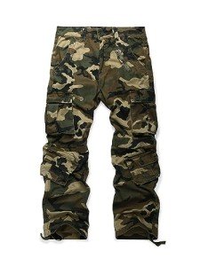 Men's Camo Tactical Cargo Pants with Pockets