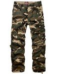 Men's Camouflage Wild Cargo Pants - Size 34