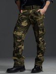 Men's Camo Tactical Cargo Pants with Pockets