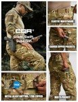 CQR Men's Lightweight Tactical Pants for Outdoor Use