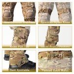 Men's Camo Tactical Pants with Knee Pads