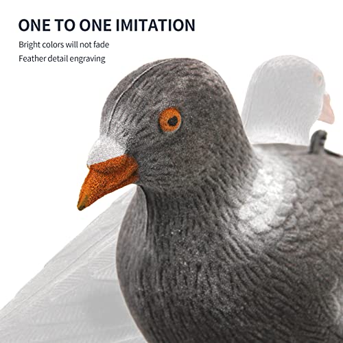 Realistic Full Body Pigeon Decoys – 3 Pack