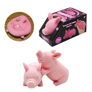 Cute Pink Pig Squishy Toy for Stress Relief