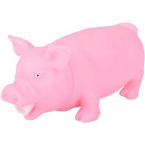 Adorable 8" Snorting Pink Pig Plush Toy