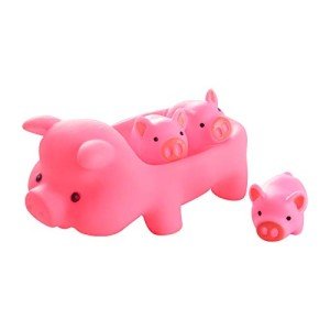 Adorable Pink Pig Bath Toy Set for Kids