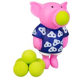 Cute Pig Ball Popper Toy with Foam Balls