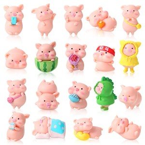 Adorable Mini Pig Figurines Set for Decor