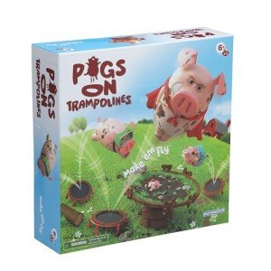 Pigs on Trampolines Family Board Game Fun