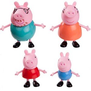 Peppa Pig Family 4-Figure Set for Kids