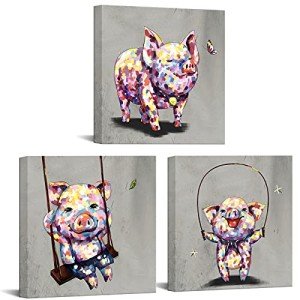 Cute Pig Wall Art - Fun Canvas Prints