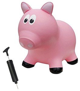 Bouncing Inflatable Pig Ride-On Toy for Kids