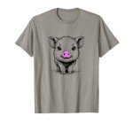 Adorable Piggy with Pink Nose T-Shirt
